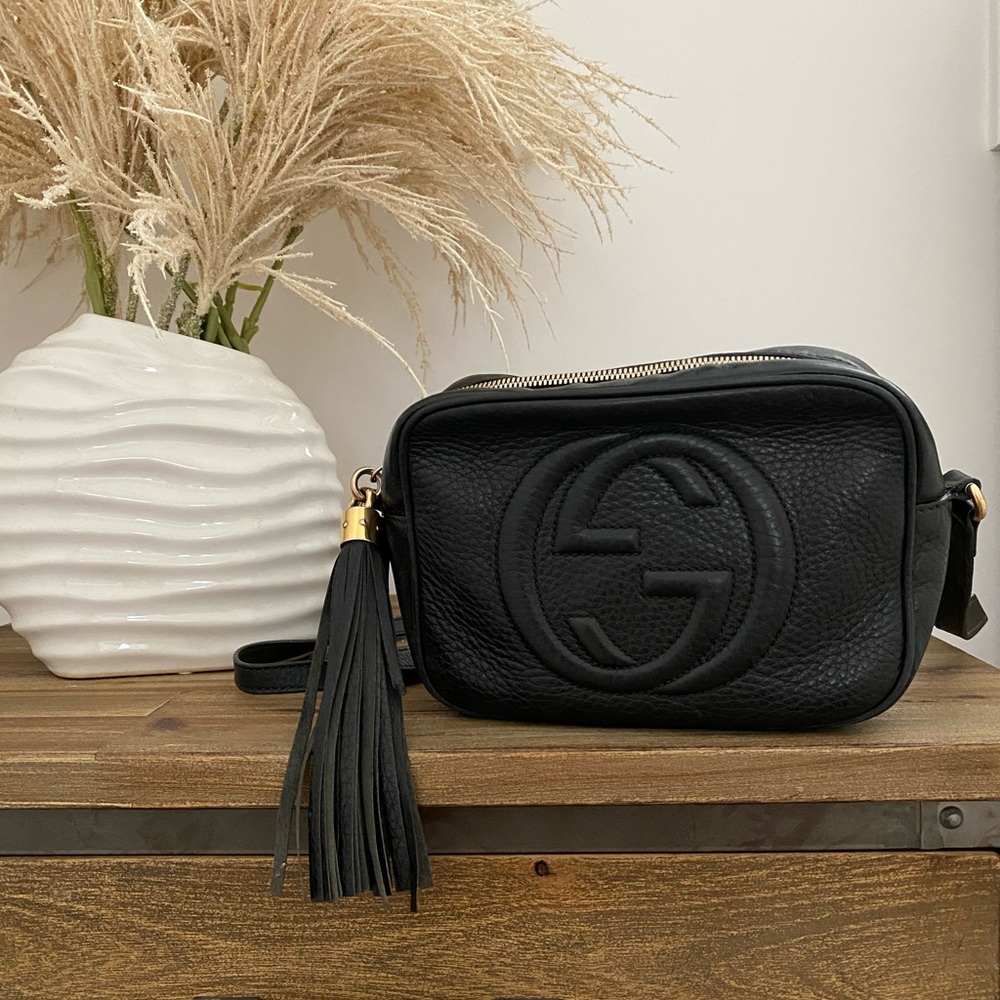 Gucci Soho Leather Disco Bag - Black